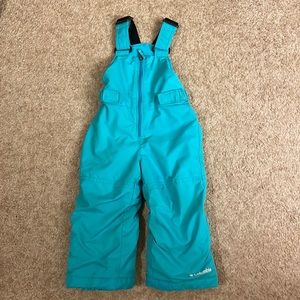 Columbia snow pants size 2T turquoise